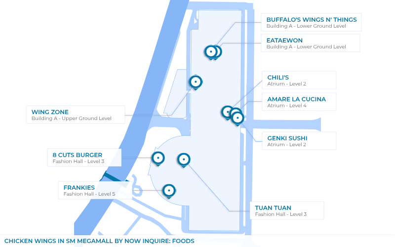 Map - Chicken Wings in SM Megamall